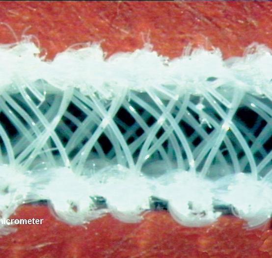 Preview: SPACY - 3D-Abstandgewirke, Breite: 125 cm, grau