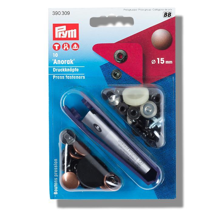 PRYM DRUCKKNÖPFE  390309 ALTKUPFER 15 MM