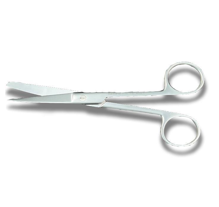 CHIRURGISCHE SCHERE, gebogen, 14 cm