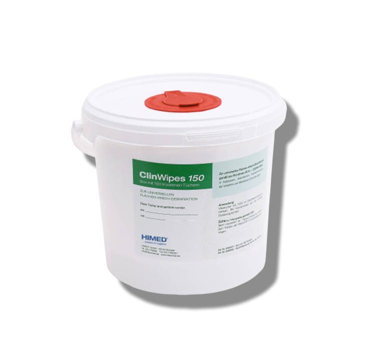 ClinWipes 150 Spendereimer mit 150 Vliestüchern