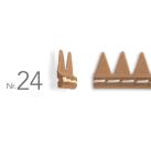 GUMMIRAHMEN NR 24 MIT NAHT