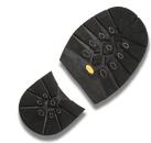 VIBRAM ALASKA HALBSOHLE MIT ABSATZ SCHWARZ